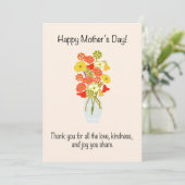 母の日の花束 シーズンカード (スタンド正面)