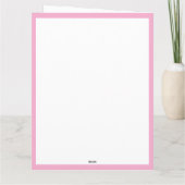 母の日の花束 春の花 カード (裏面)