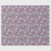 母の日の花梅クロッカスファ日本のン ラッピングペーパー (フラット)