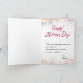 母の日の花瓶 水彩画風 カード (内部)