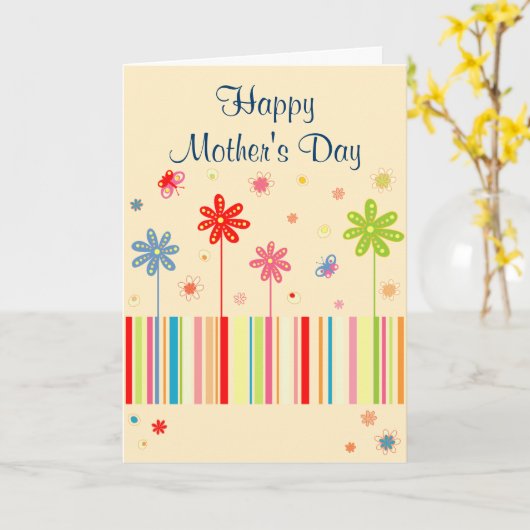 母の日の花 カード (黄色い花)