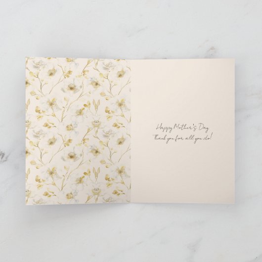 母の日の花 カード (内部)