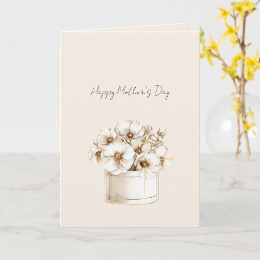 母の日の花 カード (黄色い花)