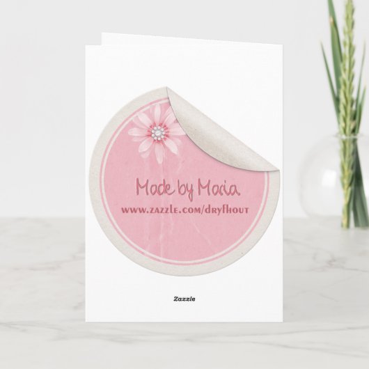 母の日の花 カード (裏面)