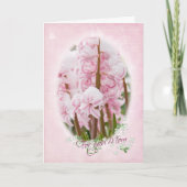 母の日の花 カード (正面)