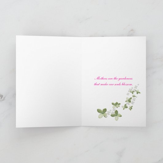 母の日の花 カード (内部)