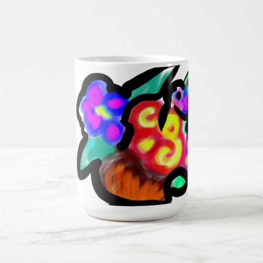 母の日の花 スイート コーヒーマグカップ (中央)