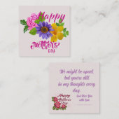 母の日の花 ノートカード (正面/裏面)