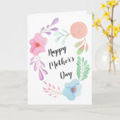 母の日の花 フラワー カスタム デザイン かわいい カード (黄色い花)