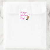 母の日の花 ラウンドシール (バッグ)