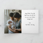 母の日の花momのための木枠文字 カード (内部)