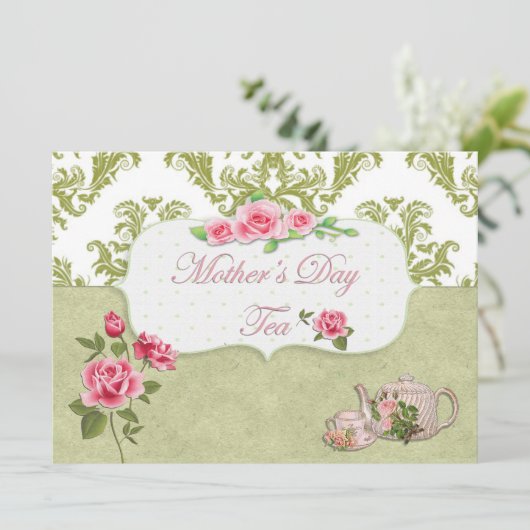 母の日の茶 招待状 (スタンド正面)