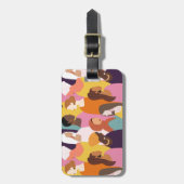 母の日の荷物タグ ラゲッジタグ (正面縦)