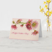 母の日の菊 カード (黄色い花)