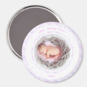 母の日の薄紫ピンク最高のミラー今までの写真ギフト マグネット (正面/裏面)