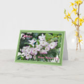 母の日の蘭 カード (黄色い花)