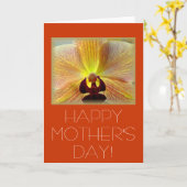 『母の日の蘭』 カード (黄色い花)