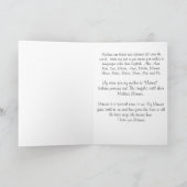 母の日の蝶ピンクおよび黄色い開花 カード (内部)