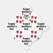 母の日の言葉とハート フェイバーボックス (折り畳みなし)