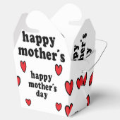 母の日の言葉とハート フェイバーボックス (オープン)