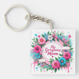 母の日の言葉「私のゴージャスな母」 キーホルダー