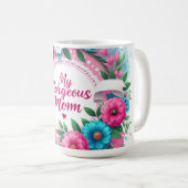 母の日の言葉「私のゴージャスな母」 コーヒーマグカップ (正面右)