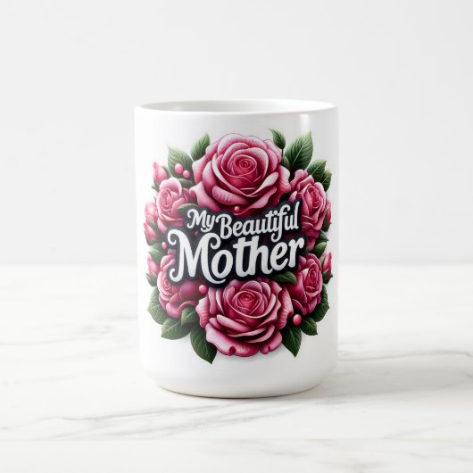 母の日の言葉「私の美しい母」 コーヒーマグカップ (中央)