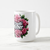 母の日の言葉「私の美しい母」 コーヒーマグカップ (正面右)