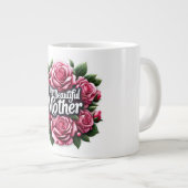 母の日の言葉「私の美しい母」 ジャンボコーヒーマグカップ (正面右)