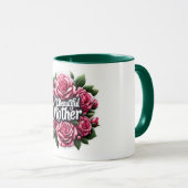 母の日の言葉「私の美しい母」 マグカップ (正面右)