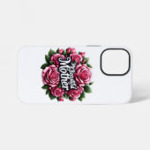 母の日の言葉「私の美しい母」 iPhoneケース (裏面横)