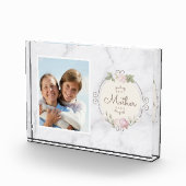 母の日の記念品 最高の母へ フォトブロック (右)