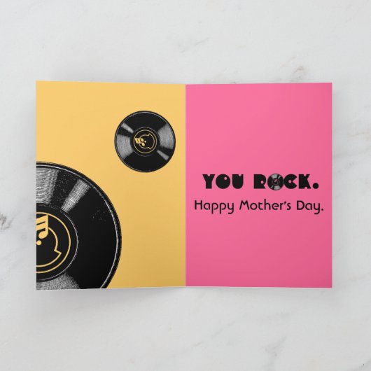 母の日の記録 カード (内部)