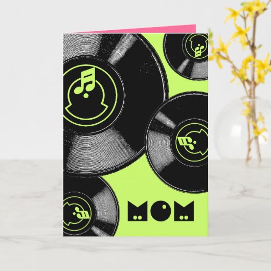 母の日の記録 カード (黄色い花)