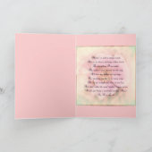 母の日の詩とバラグリーティングカード カード (内部)