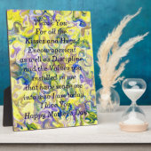 母の日の詩の額 フォトプラーク (側面)