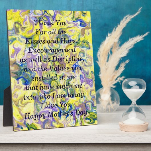 母の日の詩の額 フォトプラーク (側面)