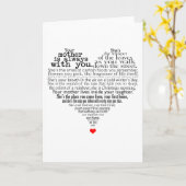 母の日の詩 カード (黄色い花)