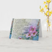 母の日の詩 カード (黄色い花)