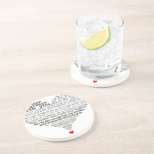 母の日の詩 コースター (側面)