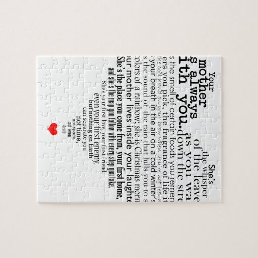 母の日の詩 ジグソーパズル (横)