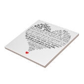 母の日の詩 タイル (側面)