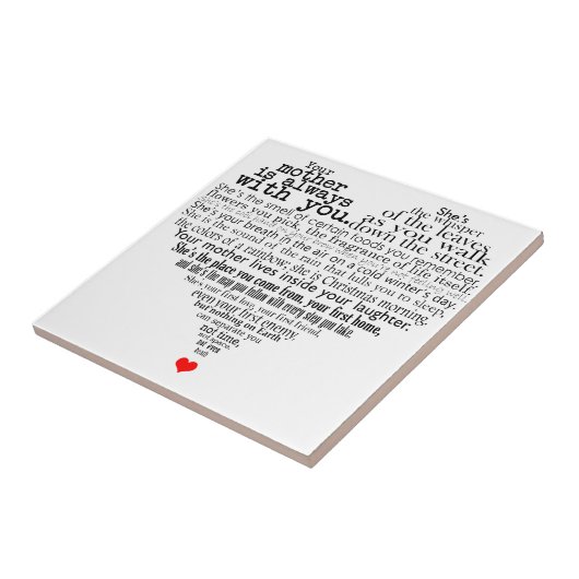 母の日の詩 タイル (側面)