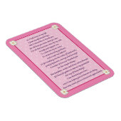 母の日の詩 マグネット (右側)