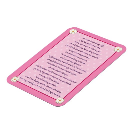 母の日の詩 マグネット (左側)