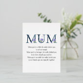 母の日の詩 箔シーズンポストカード (立ち正面)