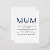 母の日の詩 箔シーズンポストカード (正面/裏面)