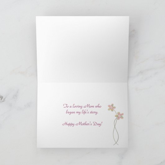 母の日の話 カード (内部)