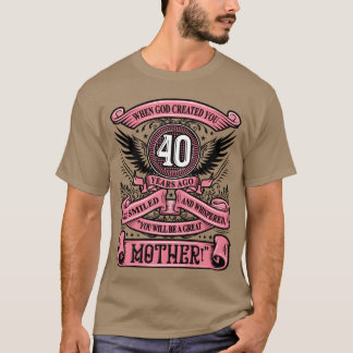 母の日の誕生日40男の子 Tシャツ