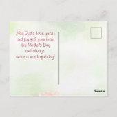 母の日の賛美詩篇118:24今日は ポストカード (裏面)